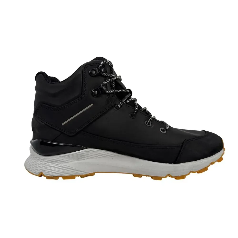 The North Face Vals Mid Hiking Boot Mens 10 Black Leather Waterproof All Terrain
